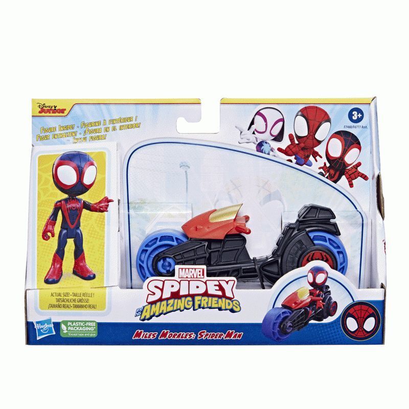 Hasbro F6777 Spıder And Hıs Amazıng Frıends Motorsiklet Ve Figür *4