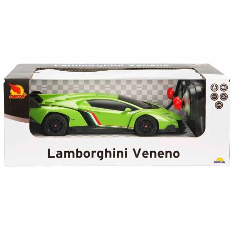 Sunman Sun-Rst-Snc-R/C 1/24 F/F Araba Lamborghını Veneno Işıklı 27Mhz.B/O 2R. S00003941