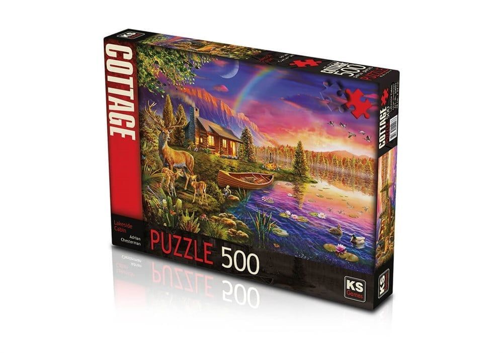 Ks Games 20003 Puzzle 500 Lakeside Kabin