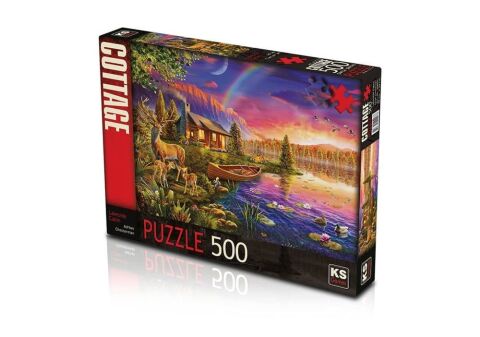 Ks Games 20003 Puzzle 500 Lakeside Kabin