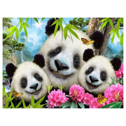 Neco Prm-15800 Prime 3D-Panda Pelüş Ve Selfie 48 Parça Puzzle