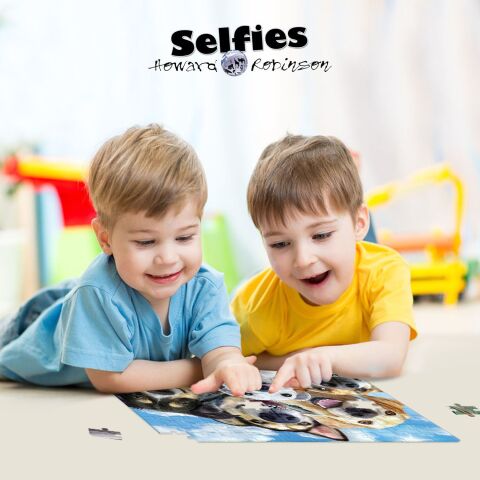 Neco Prm-20898 Prime 3D-Gülen Köpek Selfie-150 Parça Puzzle