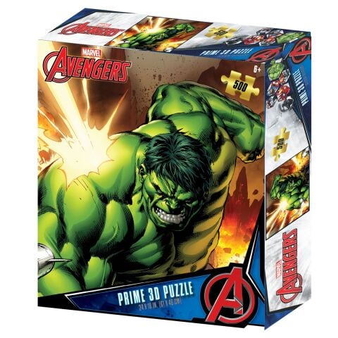 Neco Prm-32672 Prime 3D-Avengers-The Hulk-500 Parça Yetişkin Puzzle