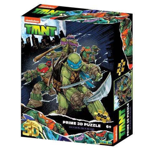Neco Prm-32721 Prime 3D-Ninja Kaplumbağalar-500 Parça Yetişkin Puzzle