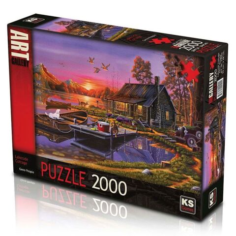 Ks Games 22502 Puzzle 2000 Lakeside Cottage