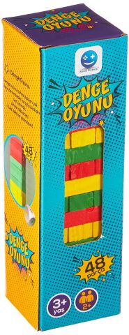 Sunman Sun-Rst-Sml-Oyun Renkli Bloklar Tahta/Zarlı 48Prç. S-2280 *24