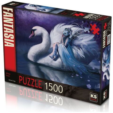 Ks Games 22001 Puzzle 1500 Whıte Swan