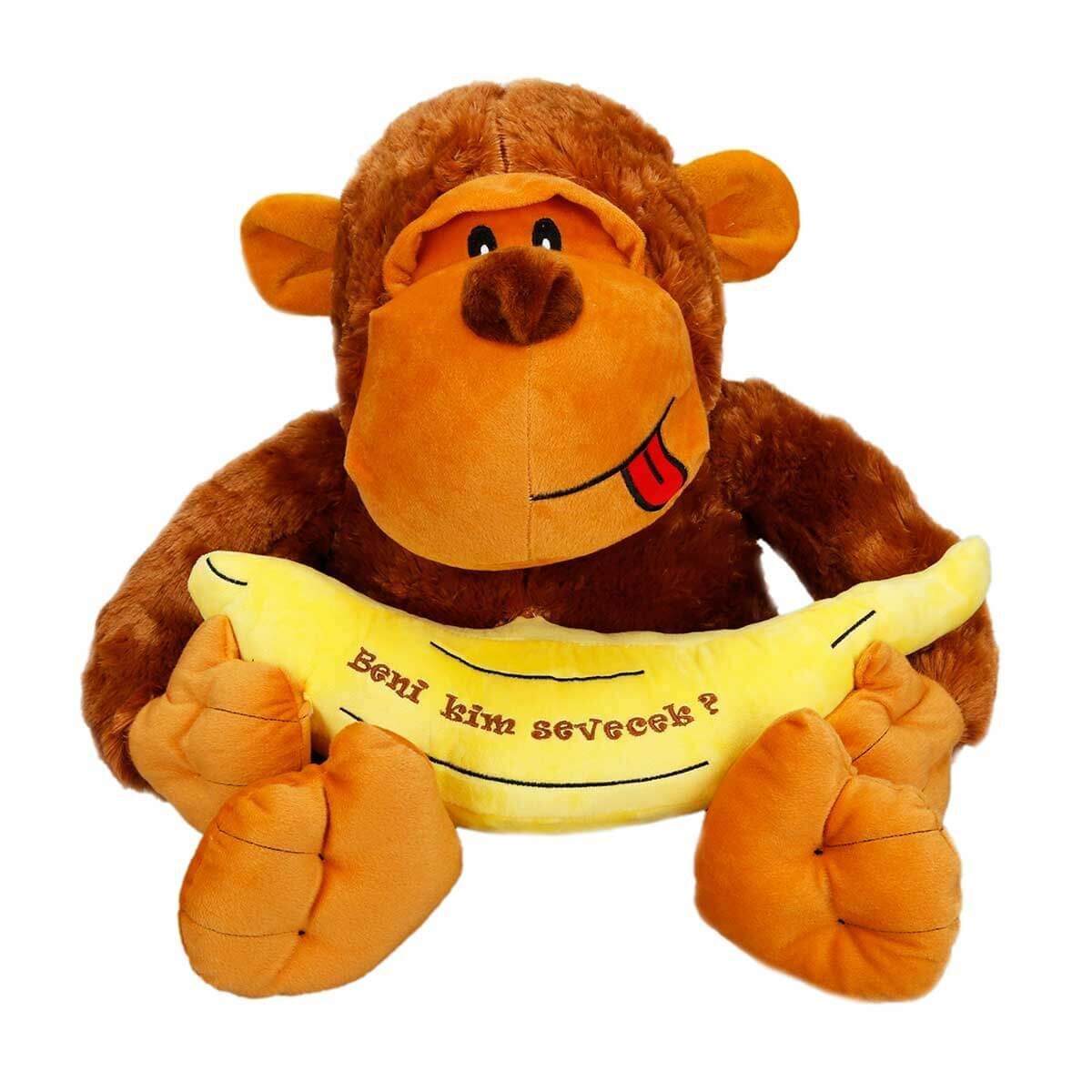 Sunman Sun-Jnh-Pff-Sk.Peluş Goril Oturan Muzlu 50Cm.2R.