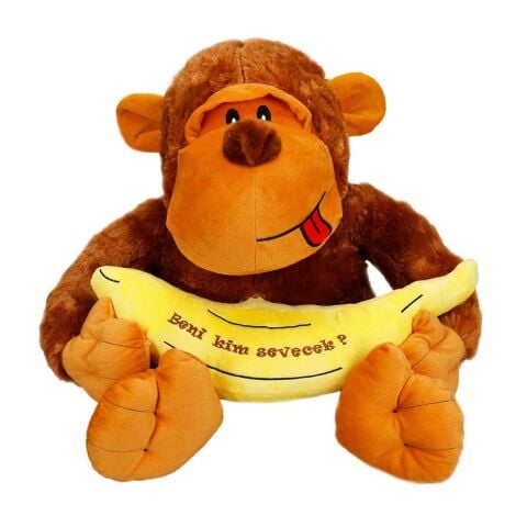 Sunman Sun-Jnh-Pff-Sk.Peluş Goril Oturan Muzlu 50Cm.2R.
