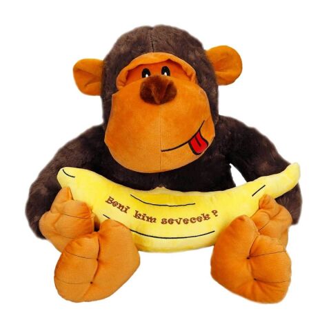 Sunman Sun-Jnh-Pff-Sk.Peluş Goril Oturan Muzlu 50Cm.2R.