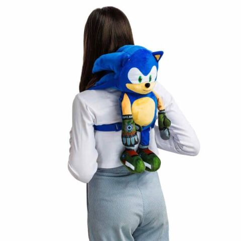 Neco Pmı-Son7020 Sonic 45 Cm Pelüş Figür Sırt Çantası