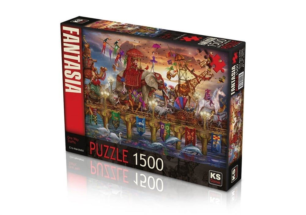 Ks Games 22003 Puzzle 1500 One Way Traffic