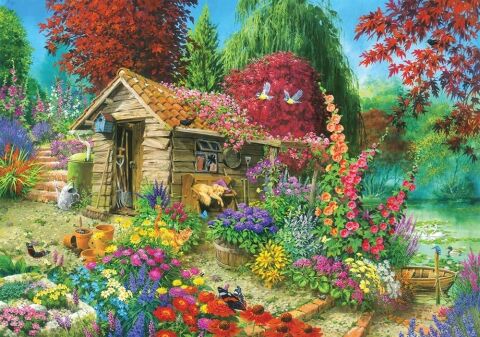 Ks Games 22004 Puzzle 1500 The Garden Shed