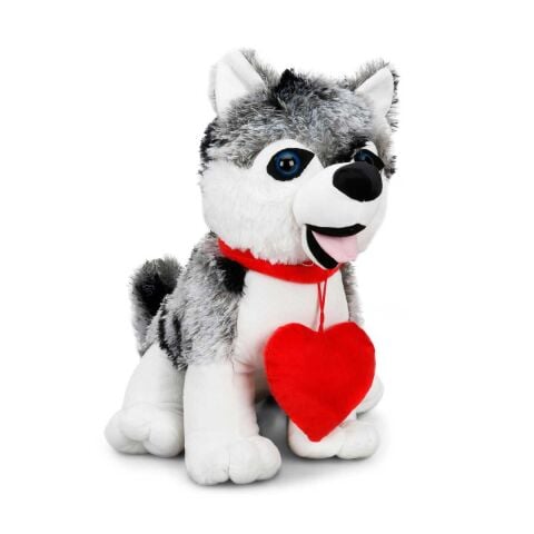 Sunman Sun-Jnh-Pff-Sk.Peluş Köpek Oturan Husky Kalpli 43 Cm S01001035