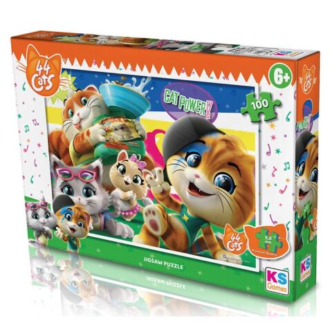 Ks Games Cat714 44 Cats Puzzle 100 Parça