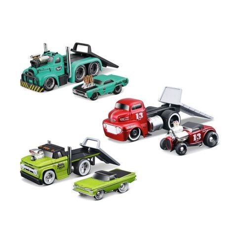 Neco May-11532 Muscle Machines Taşıyıcı Ve Araç Set 1-64 Asorti