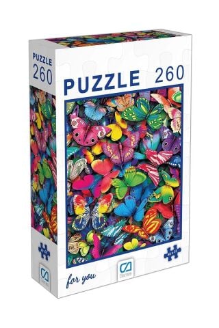 Ca Games Ca.6007 Puzzle 260 Parça Kelebekler