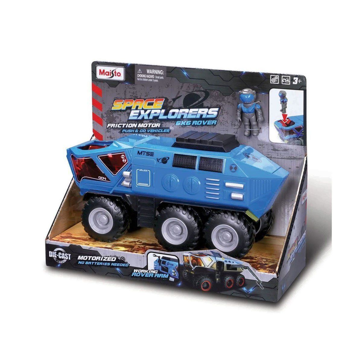 Neco May-21252 Space Explorers 6X6 Rover Sürtmeli Uzay Aracı Ve Figür