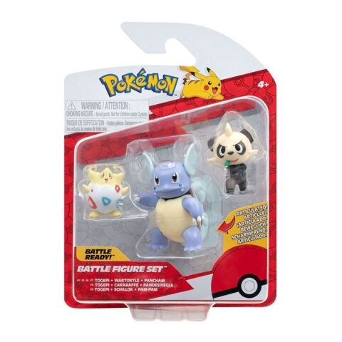 Neco Pok-95155-K Pokemon Battle 3'Lü Figür Seti Seri 14 Asorti