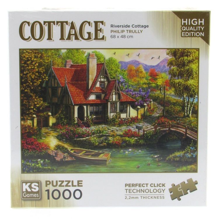 Ks Games 20736 Puzzle 1000 Riverside Cottage