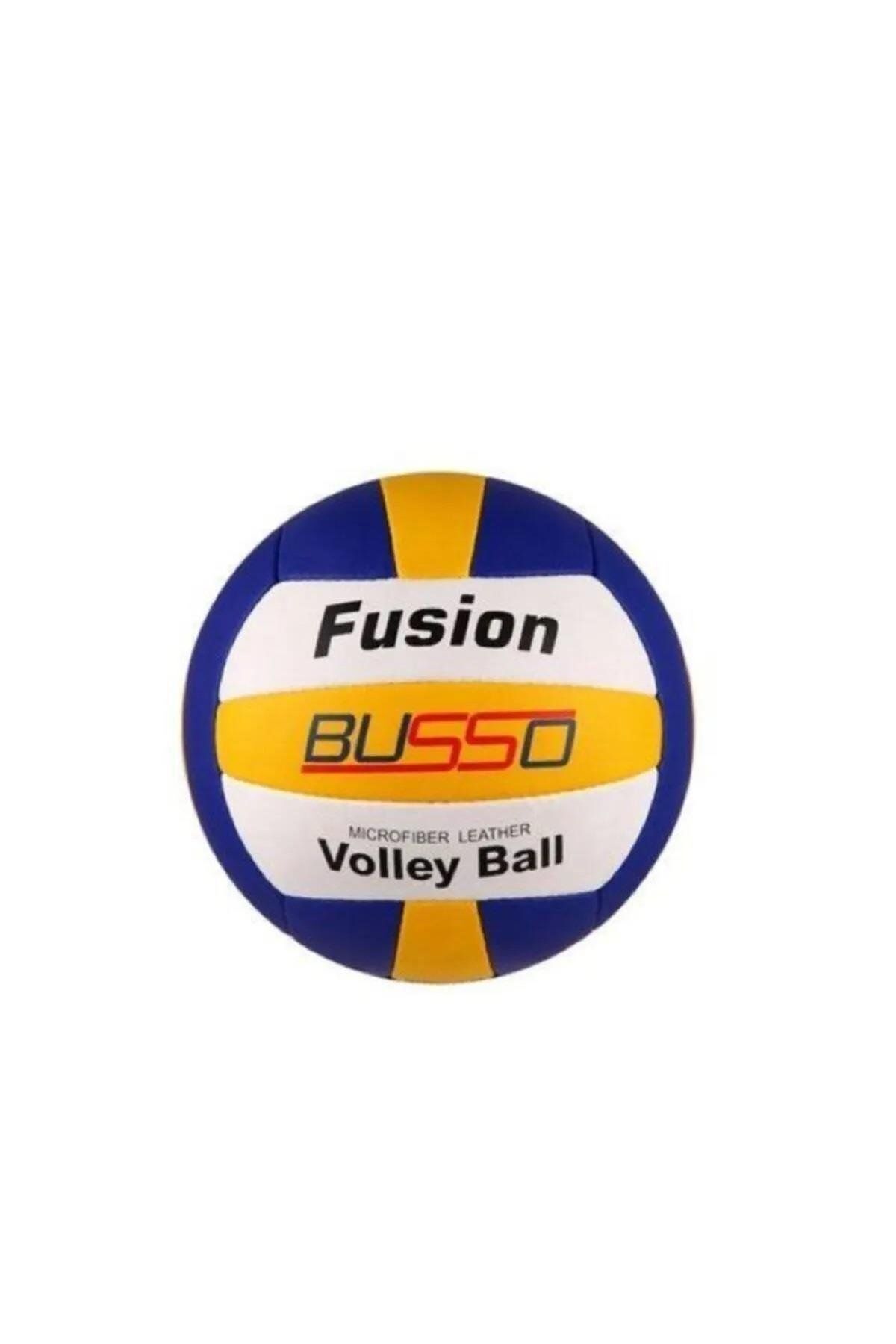 Busso Fusıon Voleybol Topu (El Dikişli) No:5 Mavi-Kırmızı *35