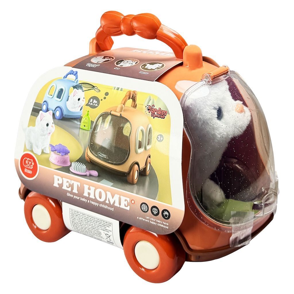 Vardem Jnd-6801 Taşıma Araba Çantalı Hareketli Pilli Kedi Set