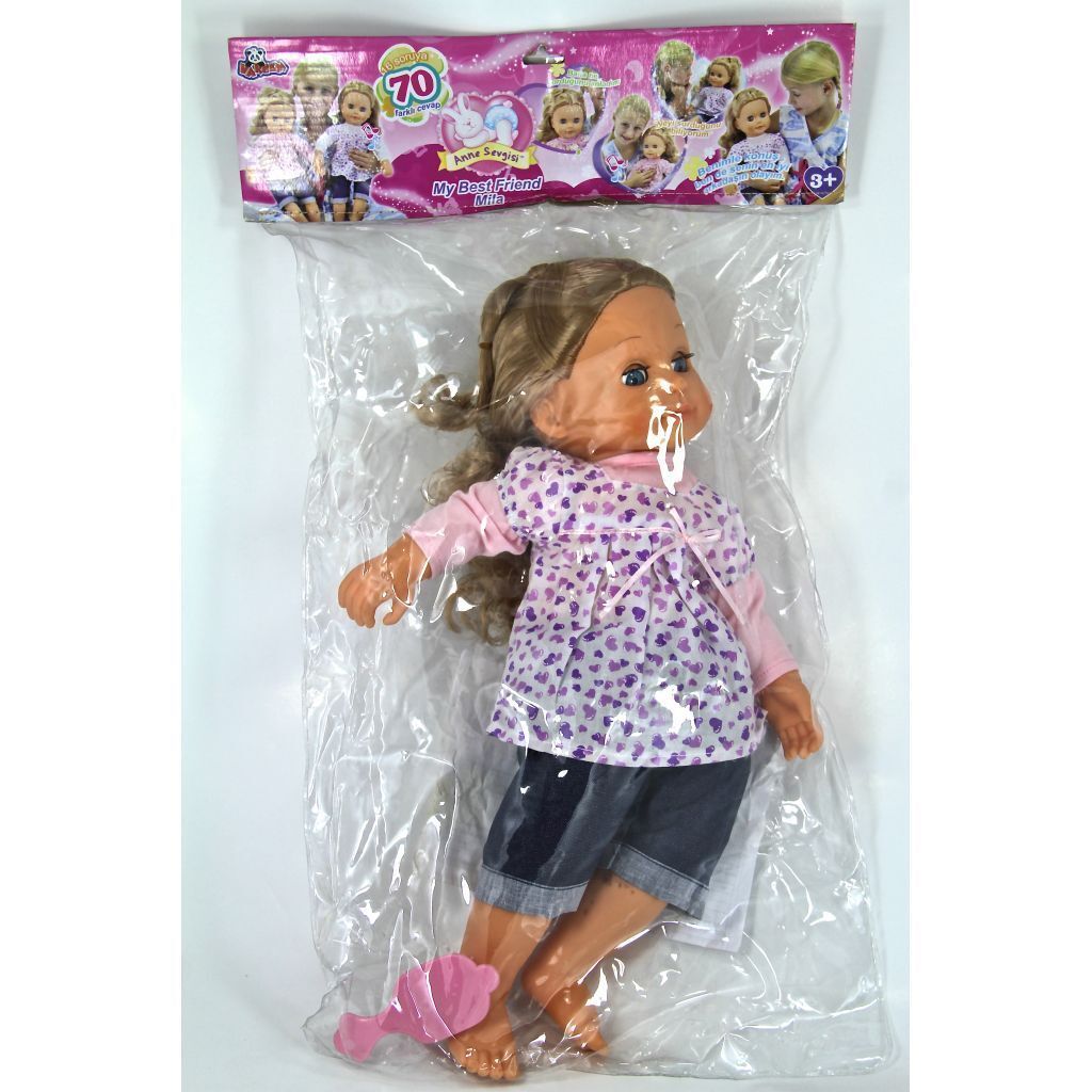 Vardem S-666_8Pcs Pvc En İyi Arkadaşım 20 İnç Mila Bebek