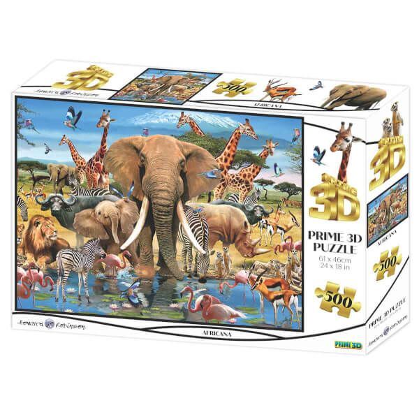 Neco Prm-10455 Prime 3D-Afrika-500 Parça Yetişkin Puzzle