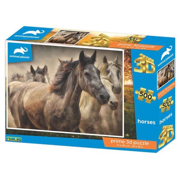 Neco Prm-10481 Prime 3D-Atlar-500 Parça Yetişkin Puzzle
