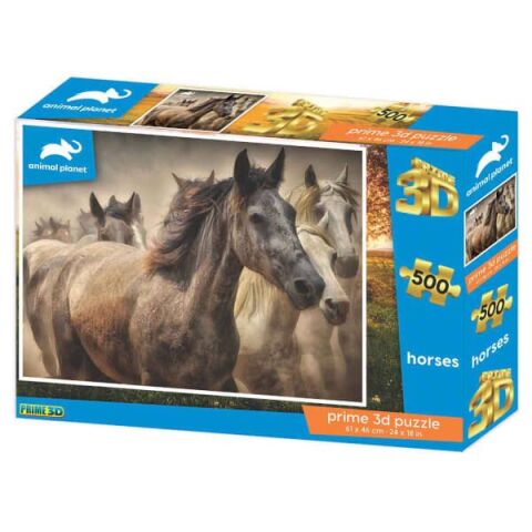 Neco Prm-10481 Prime 3D-Atlar-500 Parça Yetişkin Puzzle