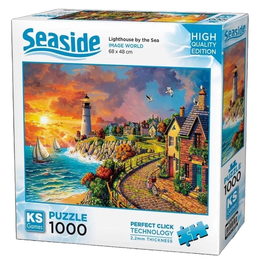 Ks Games 20758 Puzzle 1000 Lighthouse By The Sea