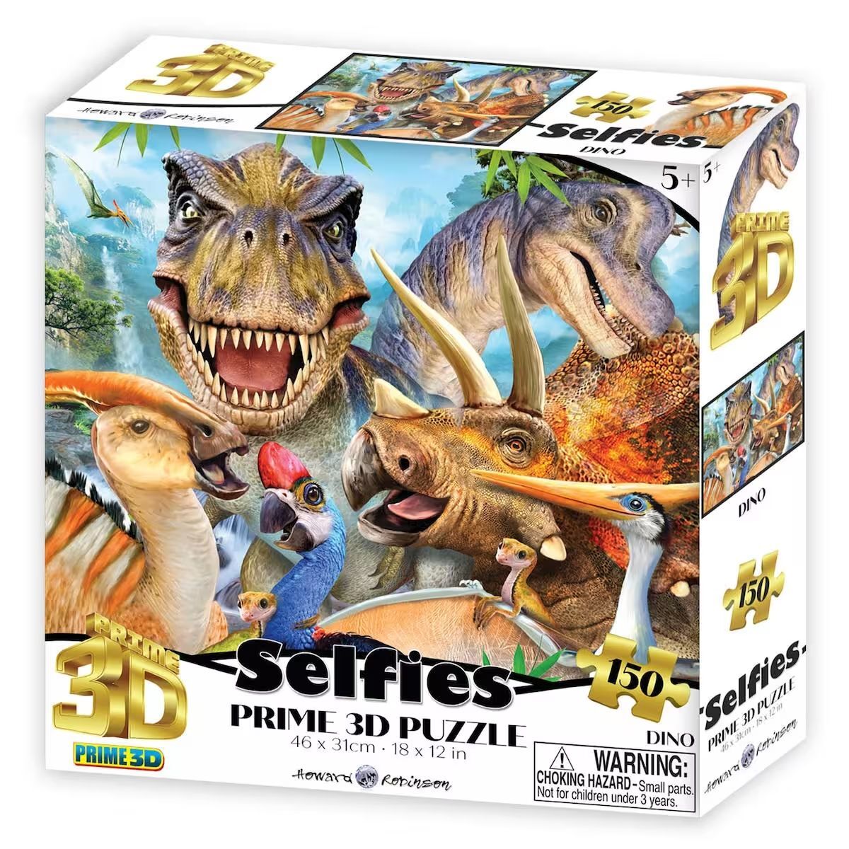 Neco Prm-20900 Prime 3D-Dinozor Selfie-150 Parça Puzzle
