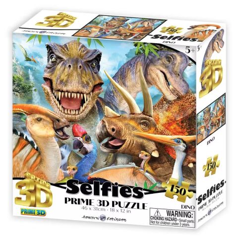 Neco Prm-20900 Prime 3D-Dinozor Selfie-150 Parça Puzzle