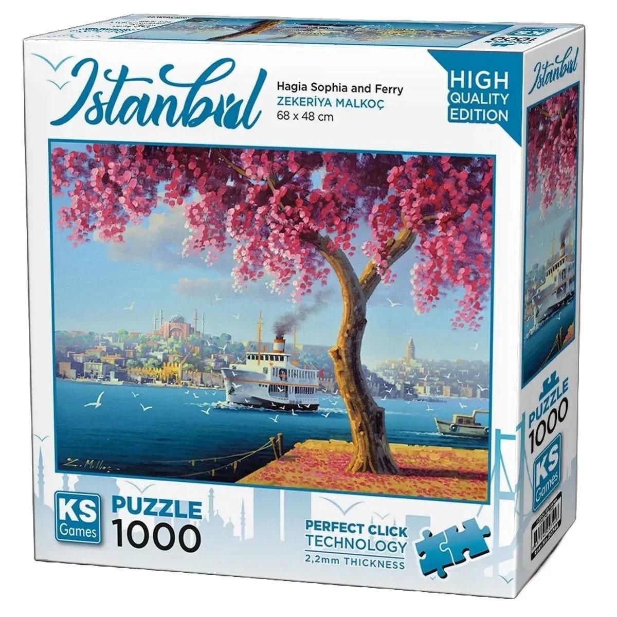 Ks Games 20744 Puzzle 1000 Hagıa Sophia And Ferry