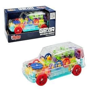 Vardem Wk-C-1A Işıklı, Müzikli Pilli Çarp Dön Şeffaf Jeep