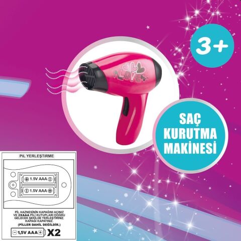 Vardem Yd-3615-3 Pilli Saç Kurutma Makinalı Kartela Güzellik Seti