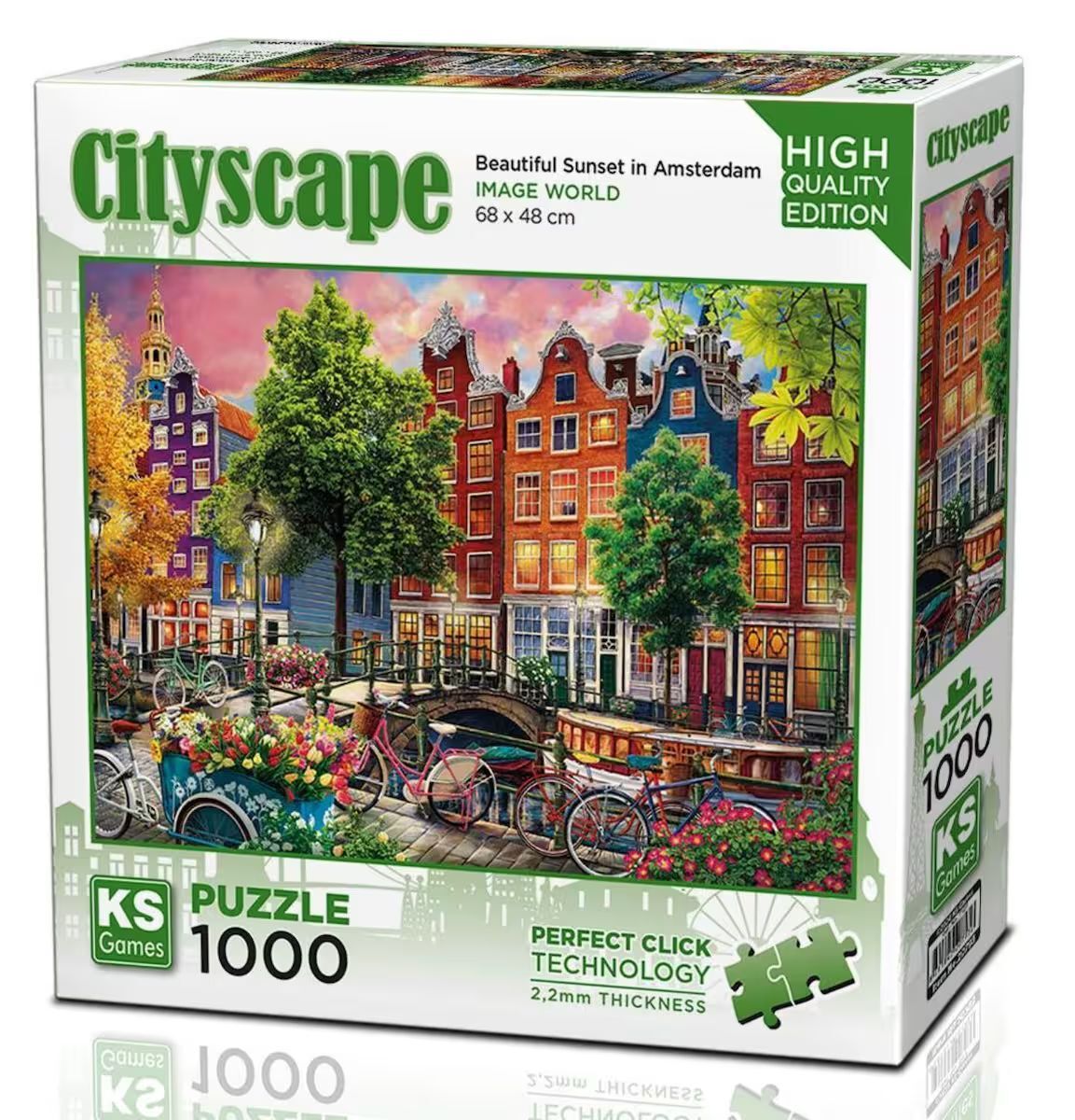 Ks Games 20793 Puzzle 1000 Beautiful Sunset İn Amsterdam