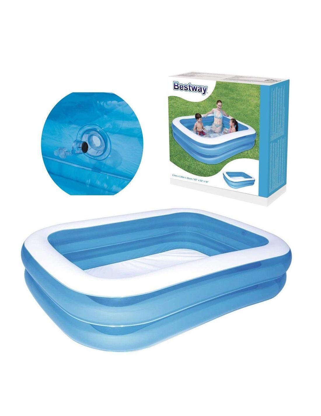 Bestway Bw12819 Havuz 211*46 Jumbo Dikdörtgen *3