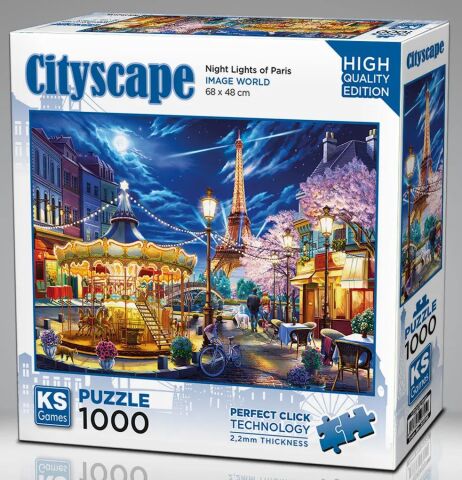 Ks Games 20795 Puzzle 1000 Nighet Light Of Paris