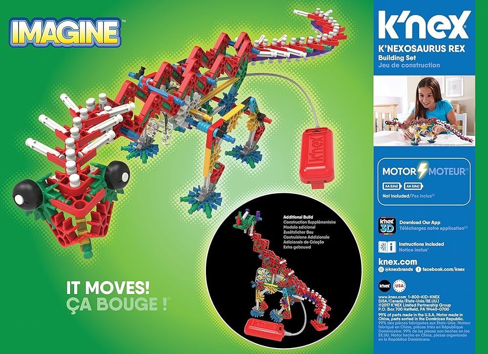 Neco  Knx-15588  K'Nexosaurus Rex Yapim Seti (Motorlu)