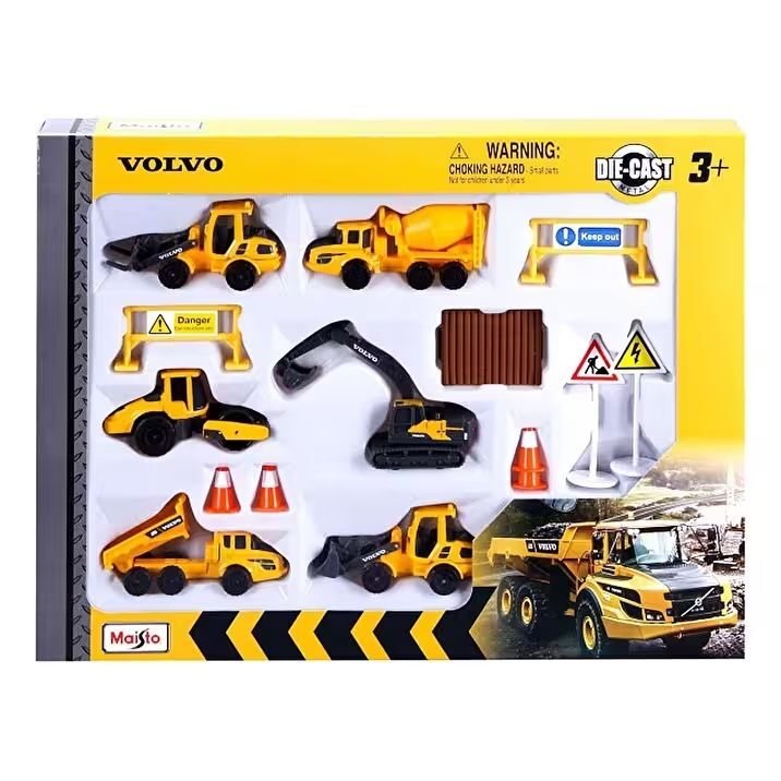 Neco  May-12376  Volvo 7,5 Cm Araçlar Oyun Seti
