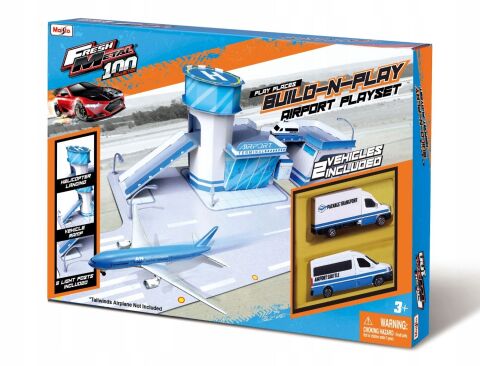 Neco  May-12529  Fresh Metal Build-N-Play Havaalanı Oyun Seti