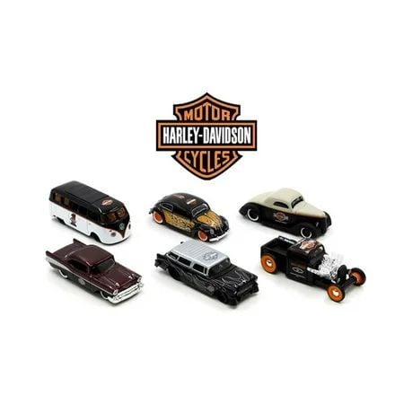 Neco  May-15380  Maisto 1:64 Harley-Davidson Custom Cars Asorti