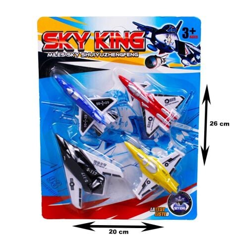 Kzl-Y0011-1 Kartela 4Lü Uçaklar