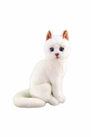Neco Anm-20890 22 Cm Oturan Beyaz Kedi