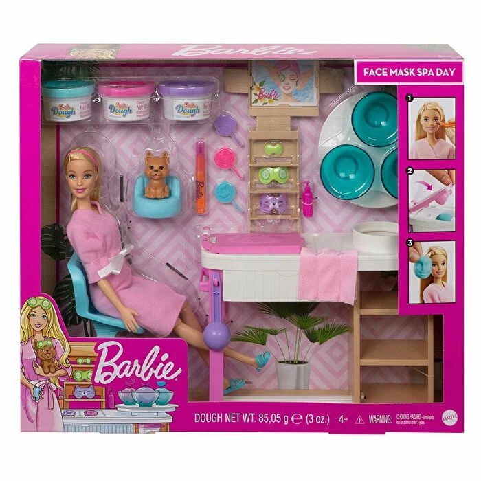 Mattel Gjr84 Barbie Wellness - Yüz Bakımı Yapıyor Oyun Seti*3