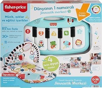 Mattel Hwy49 Fısher Prıce Neşeli Hayvanlar Piyanolu Jimnastik Merkezi