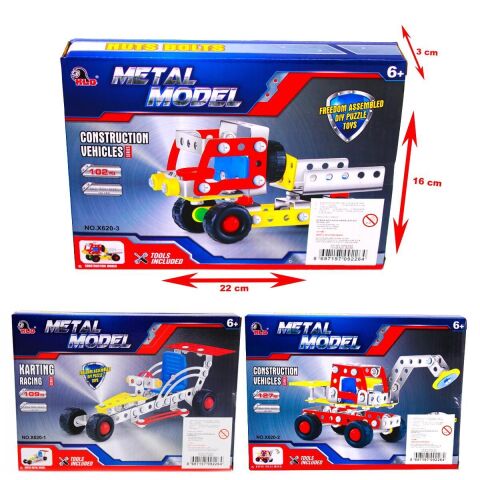 Kzl-X620 Araçlı Metal Lego *72