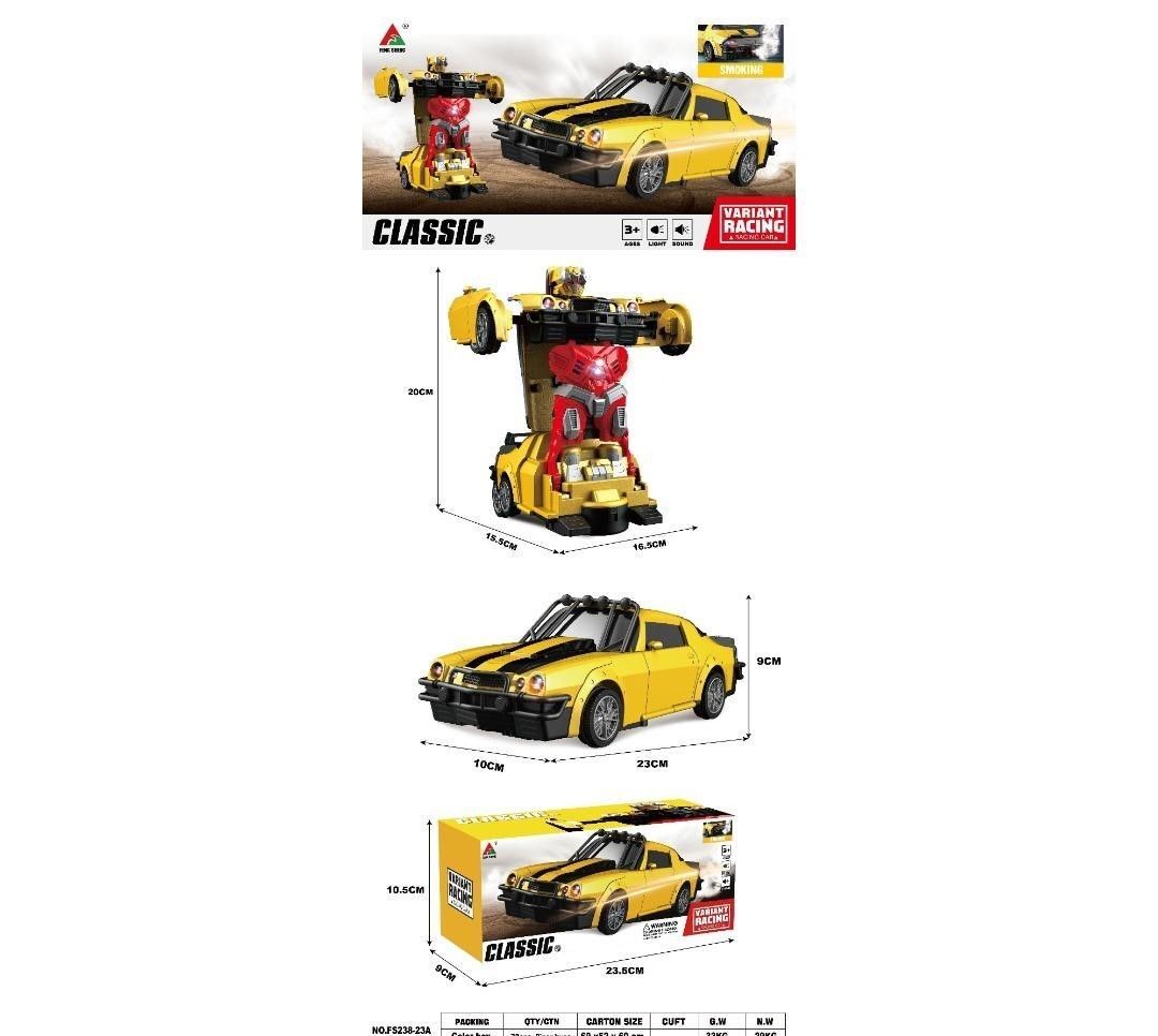 Canali İ-Fs238-23 Pilli Robota Dönüşen Araba