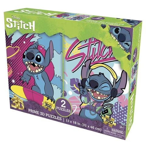 Neco Prm-10274 Prime 3D Disney Stitch-300 Parça İkili Puzzlle